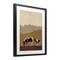 Stupell Industries Modern Mountains Horses Framed Print Under Glass, design by Patricia Pinto